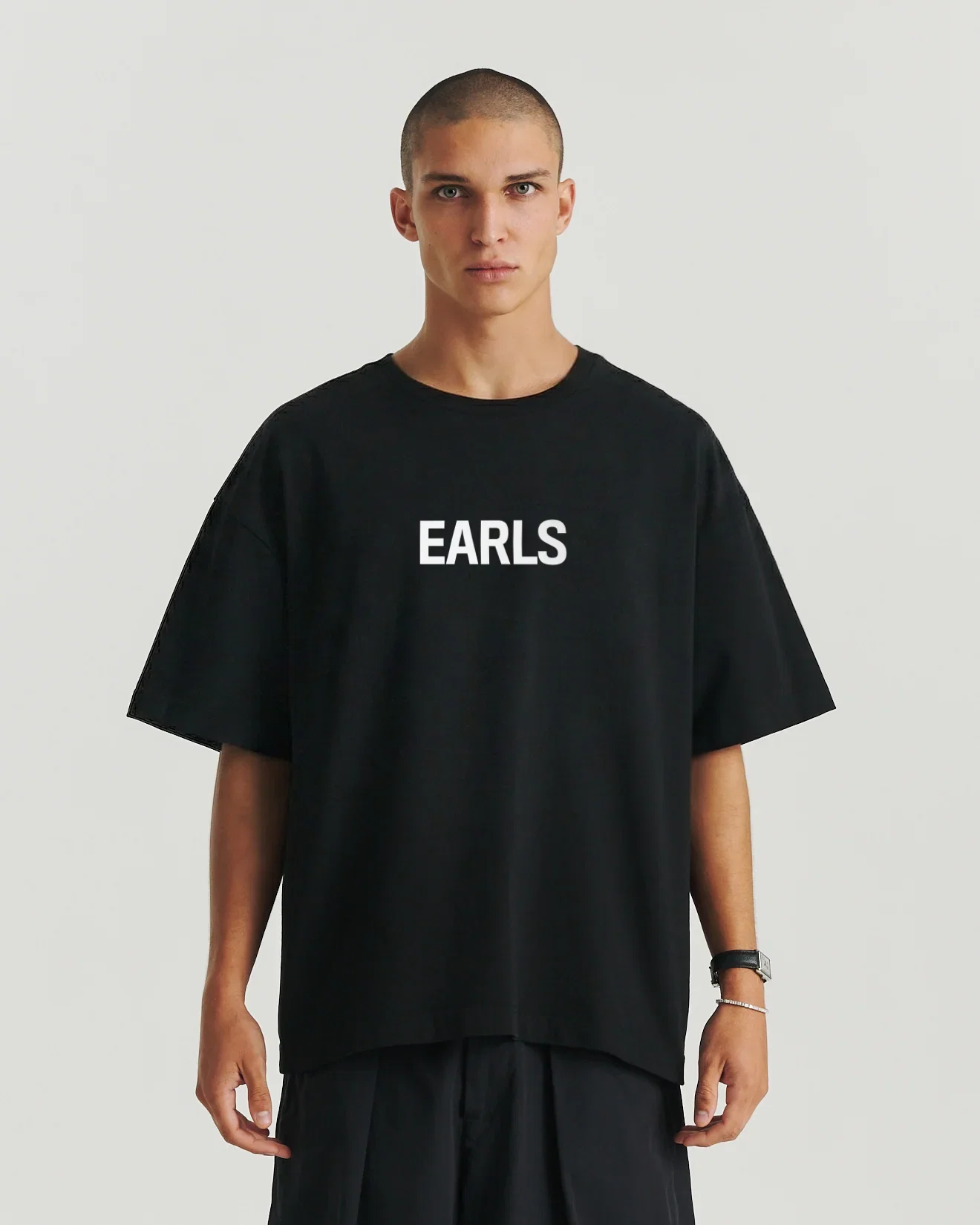 Image of "Earls" Block Tee - Black