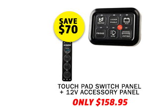 Touch Pad Switch Panel + 12V Accessory Panel