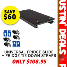 Universal Fridge Slide + Fridge Tie Down Straps - (4 Pack)