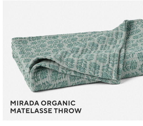 Mirada Organic Matelasse Throw