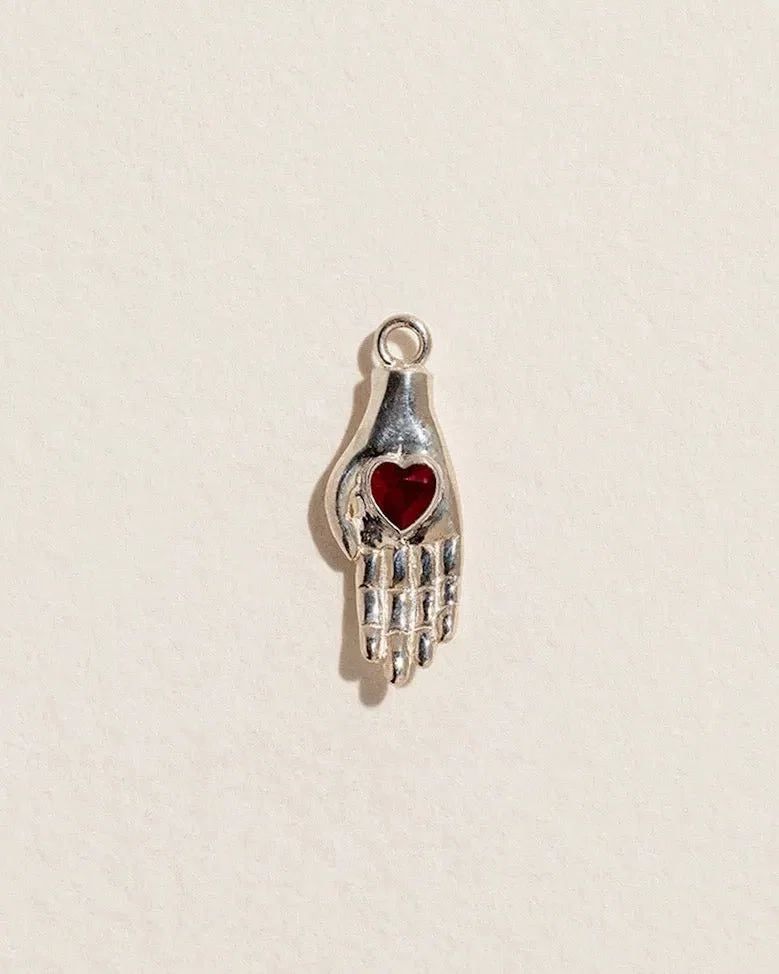 Image of Heart in Hand Charm
