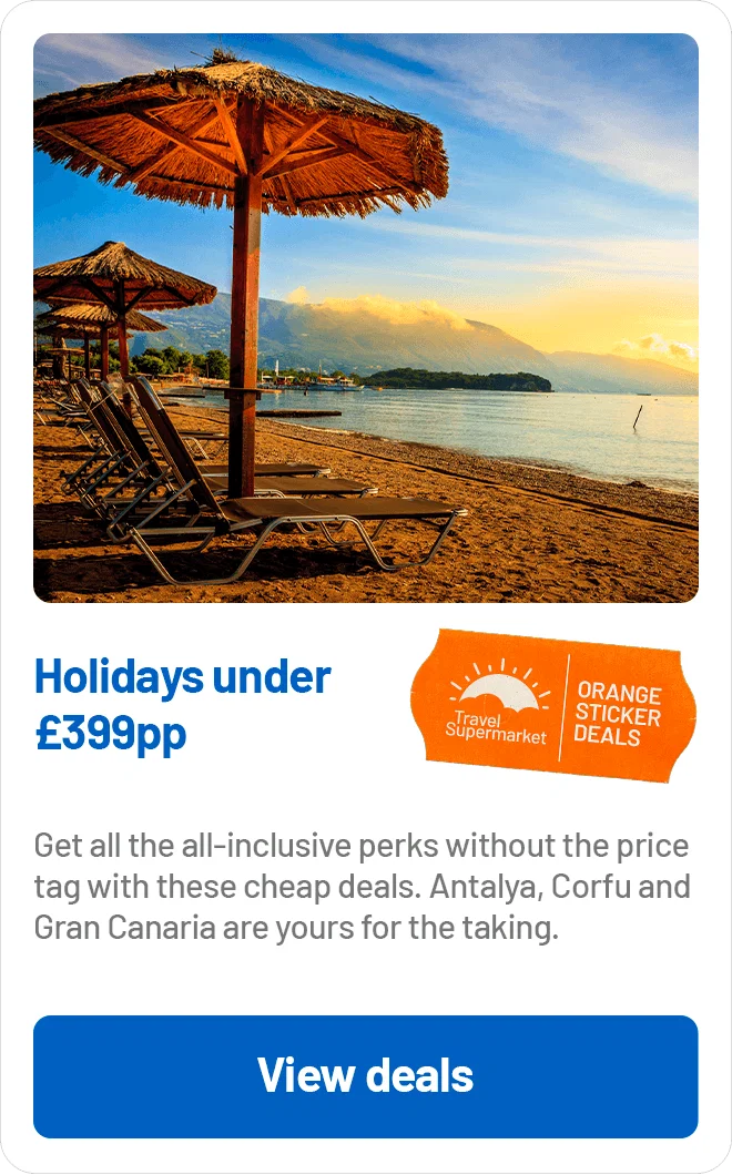 Holidays under £399pp
