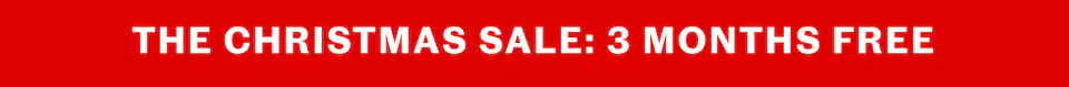The Christmas sale | 3 months free