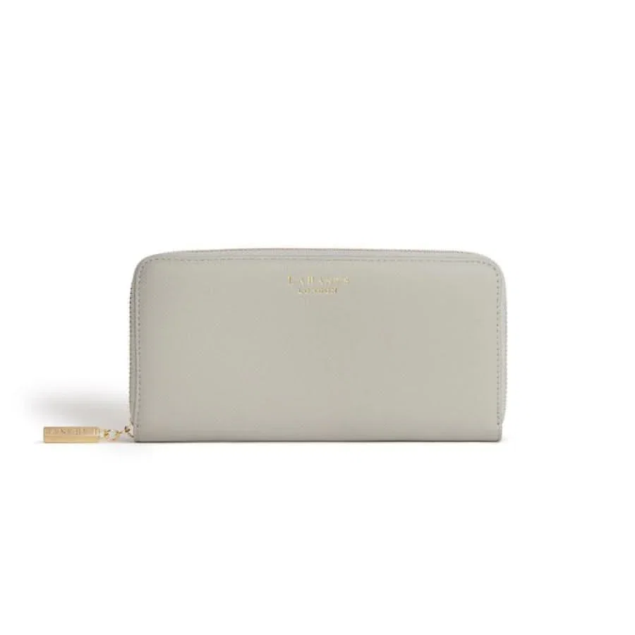 Image of Serene Grey Vegan Zip Around Wallet
