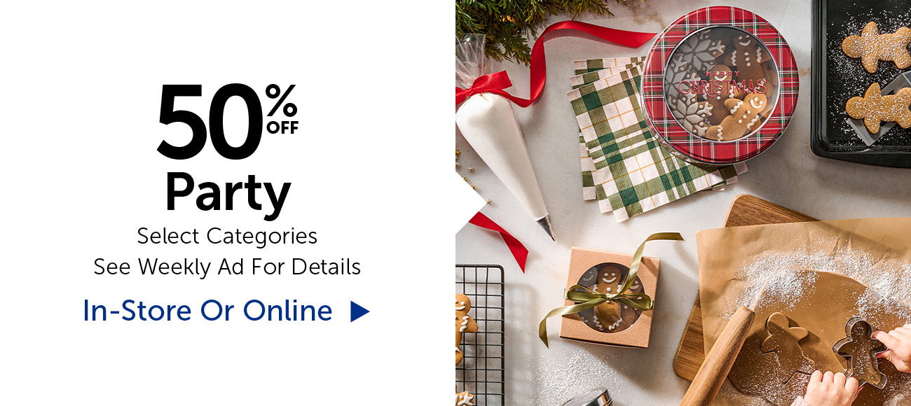 50% Off Party - Select Categories