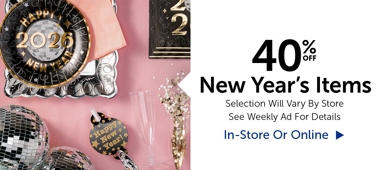 40% Off New Year's Items