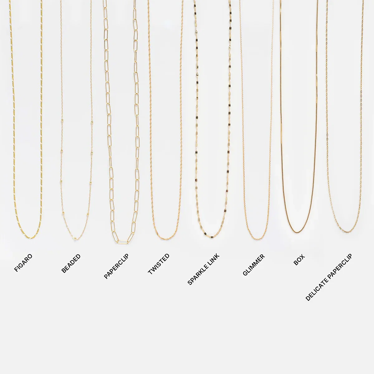 Image of Solid Gold Chain for Charms