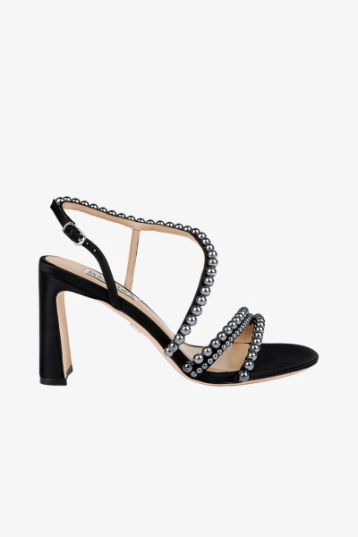 Amora Pearl Strap Block Heels
