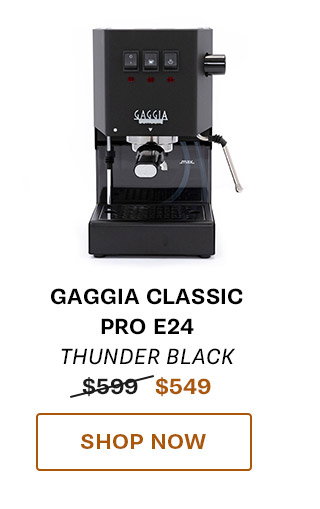 Gaggia Classic Pro E24 in Thunder Black