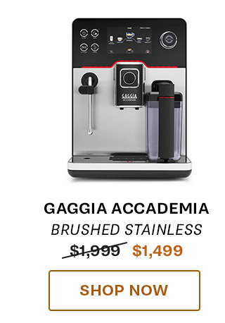 Gaggia Accademia in Brushed Stainless
