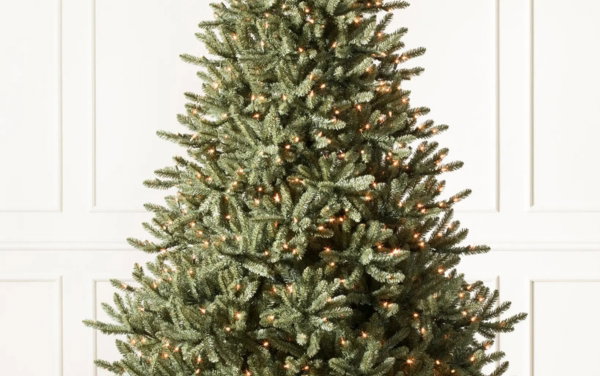 Image of Prelit Classic Blue Spruce Tree