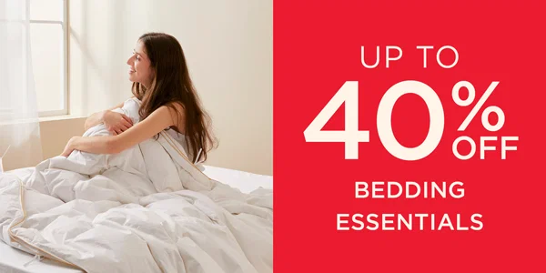 Up To 40% Off Bedding