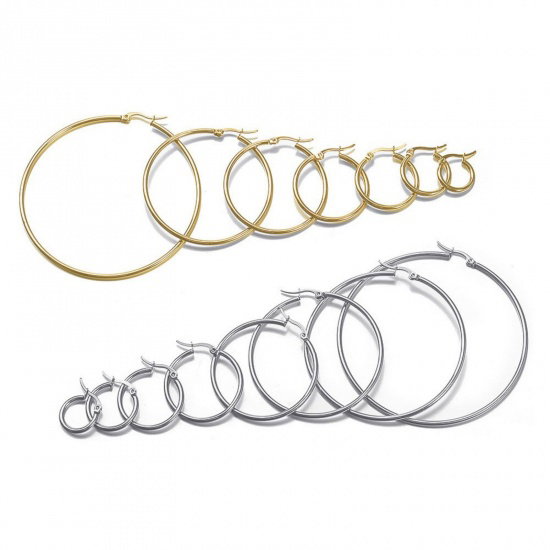 Stainless Steel Hoop Earrings