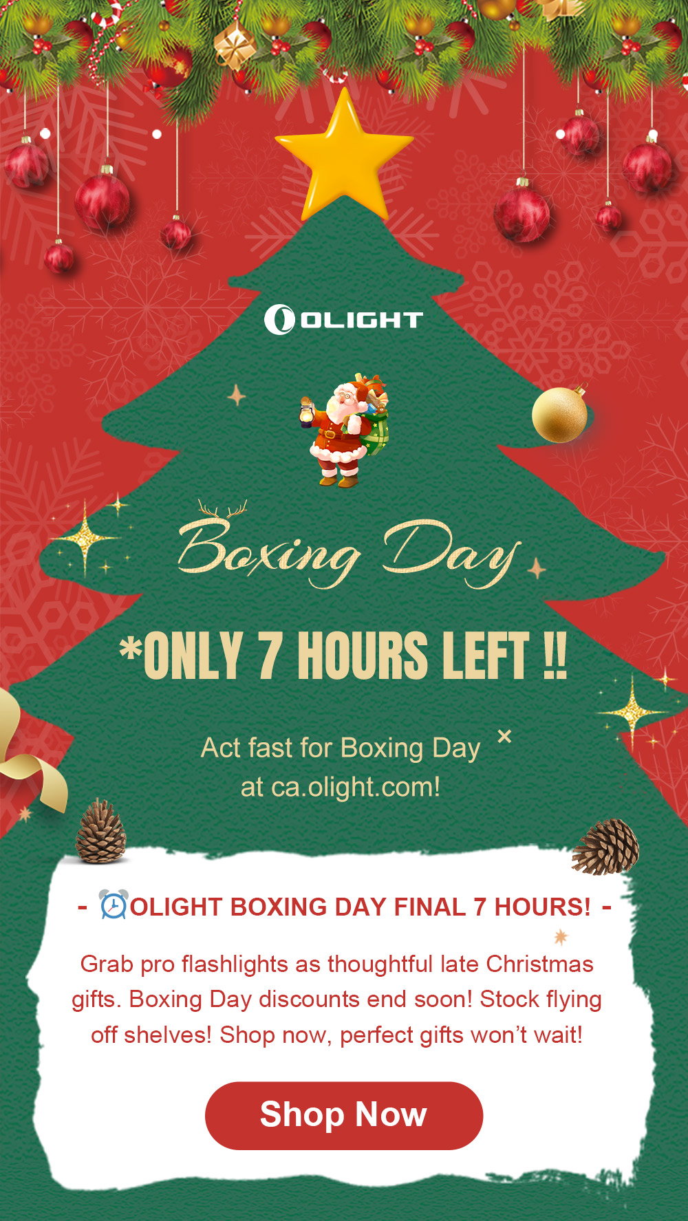 Olight: 🔥Olight Boxing Day LAST 7 HOURS COUNTDOWN! | Milled