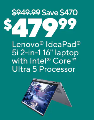 $499.99 Lenovo IdeaPad 16 2-in-1 Core Ultra 5 Laptop