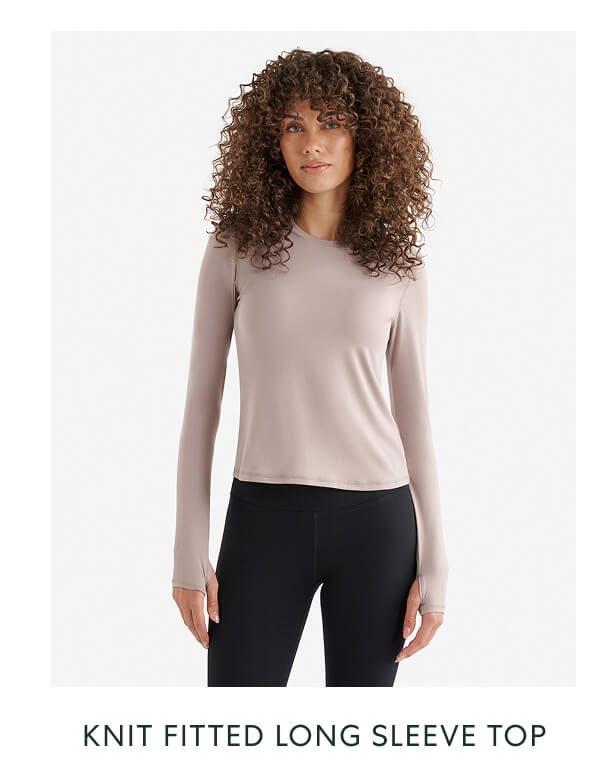 Renew Knit Fitted Long Sleeve Top