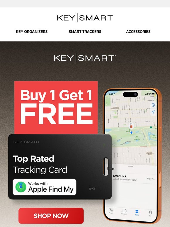 KeySmart: Ultra Slim Tracker: Buy 1 Get 1 Free 🔥 | Milled