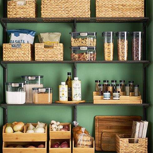 An organized pantry