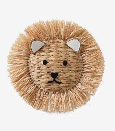 Muurtrofee Leeuw - beige