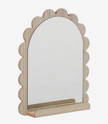 Spiegel met plank FESTON - beige