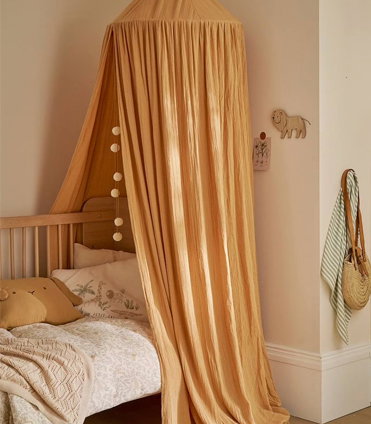 Katoengaas bedframe EAU DE ROSE - kaneel