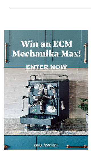Win an ECM Mechanika Max! Ends 12/31/25/. Enter Now:
