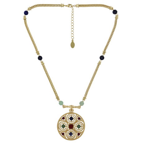 A gold-plated pendant necklace inspired by an Early Byzantine original. - Shop Now.