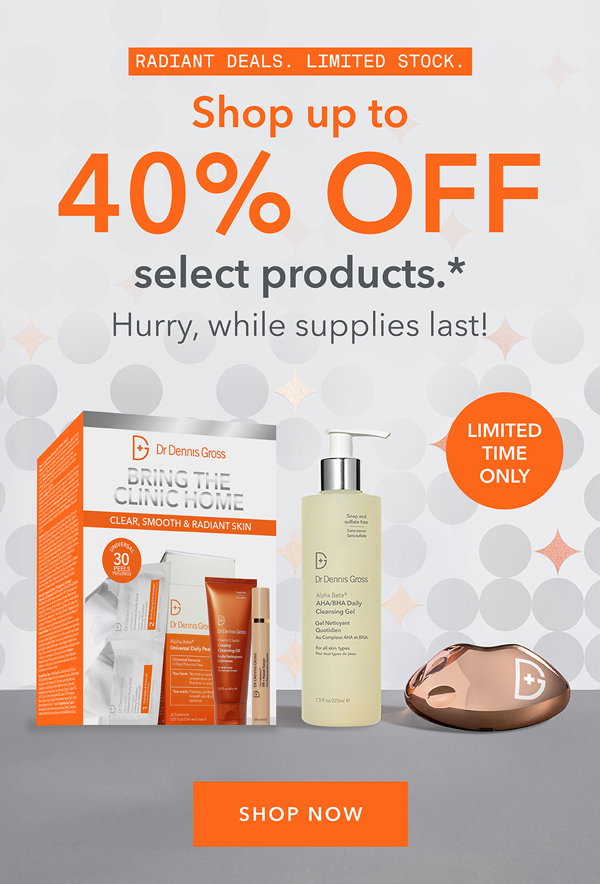 Shop Up To 40% Off Select Skincare