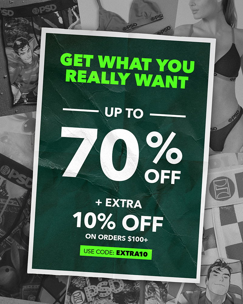 PSD End of Year Sale is live. Shop up to 70% off. Plus earn an extra 10% off on orders $100+ by using code EXTRA10