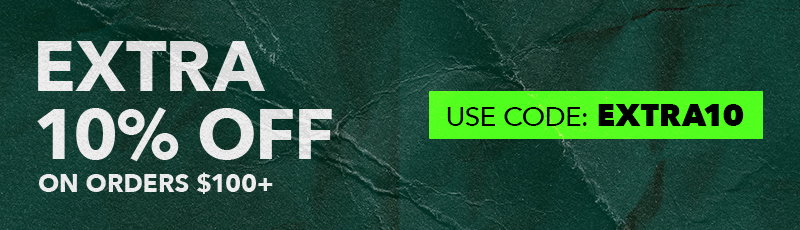 Extra 10% off on orders $100+. Use code: EXTRA10