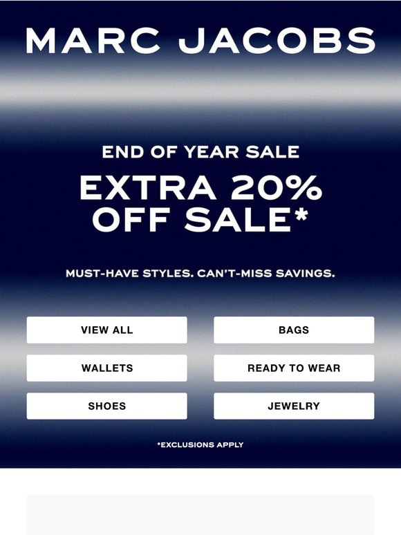 Clocks Ticking… But Extra 20% Off Sale Continues