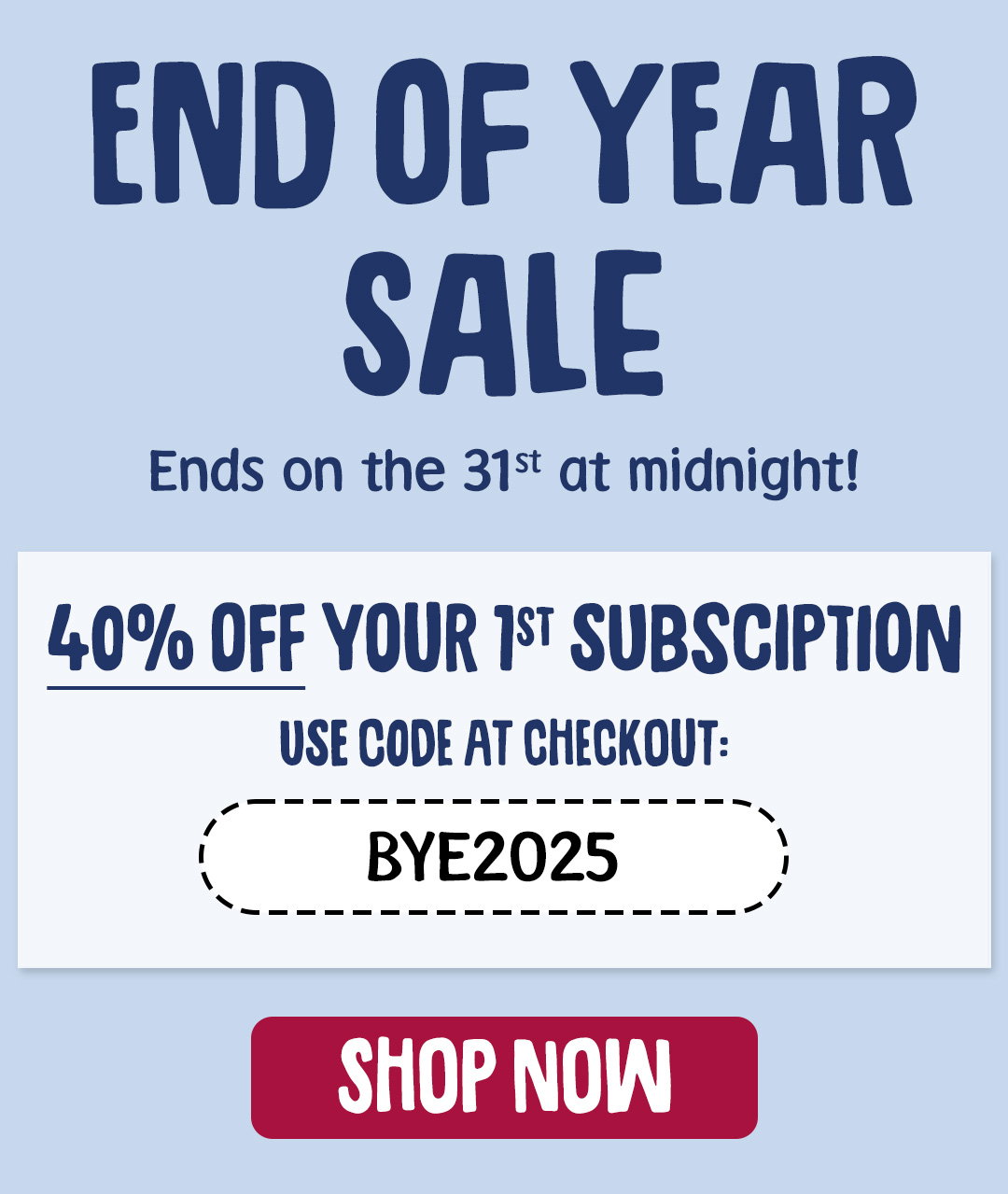 40% off subscription sale