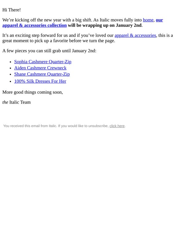 As We Head Into the New Year…