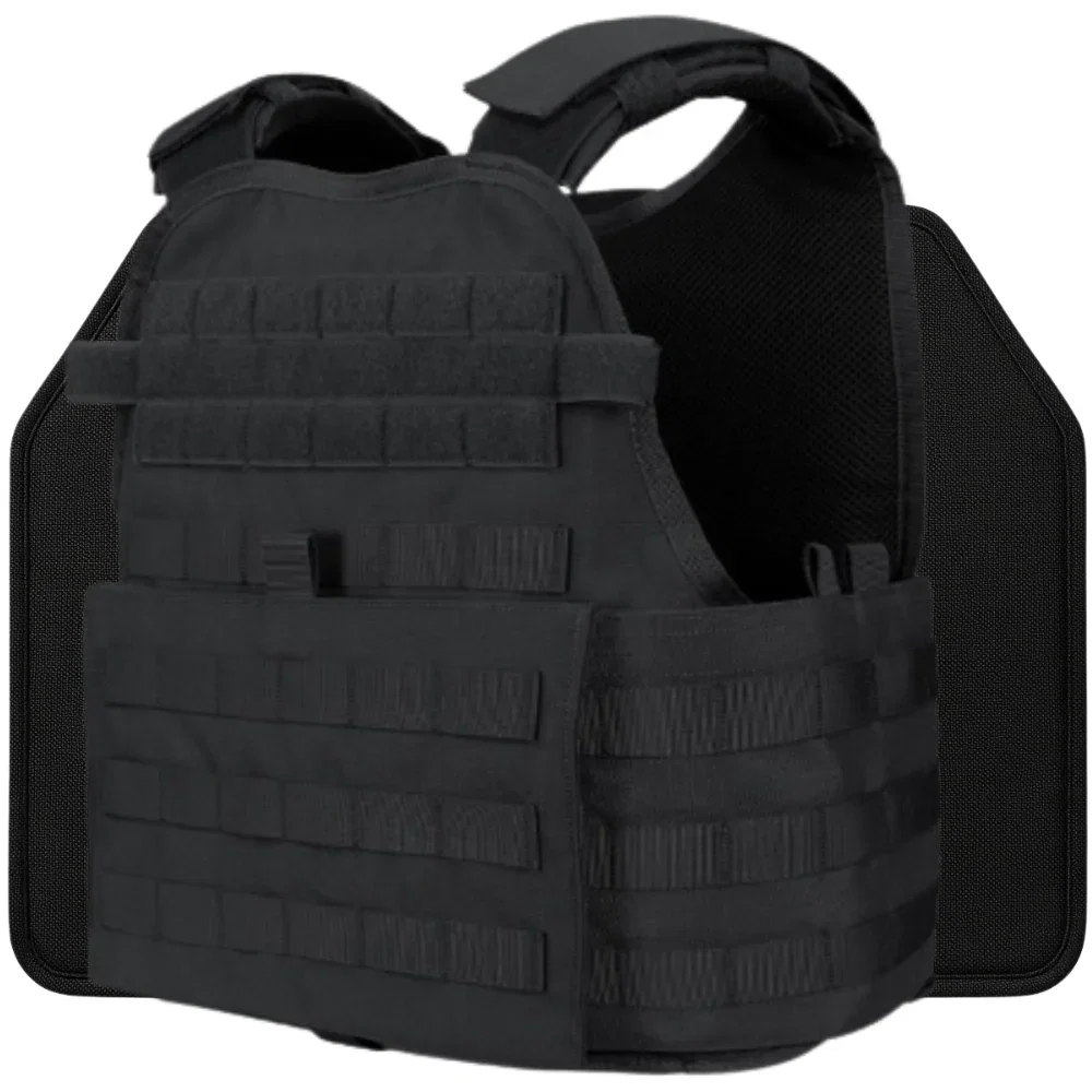 Black Plate Carrier with Cummerbund Level IV