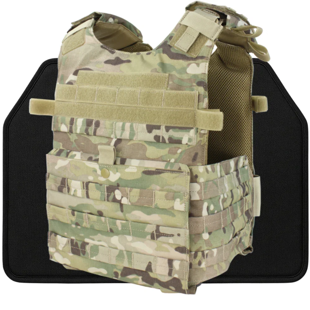 Multicam Plate Carrier with Cummerbund Level IV