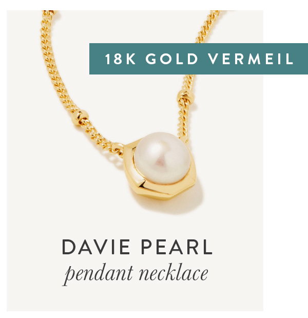 Davie pearl pendant necklace