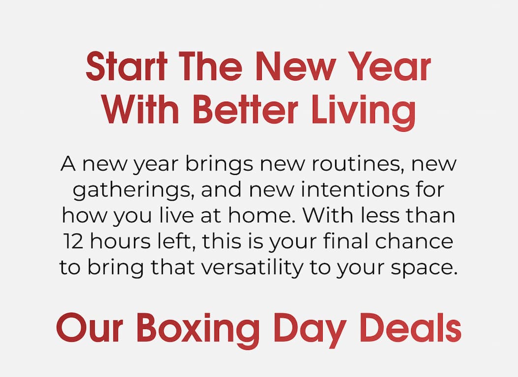 START THE NEW YEAR WITH BETTER LIVING