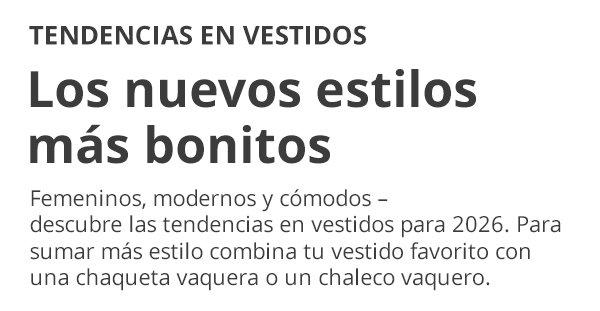 Tendencias en vestidos