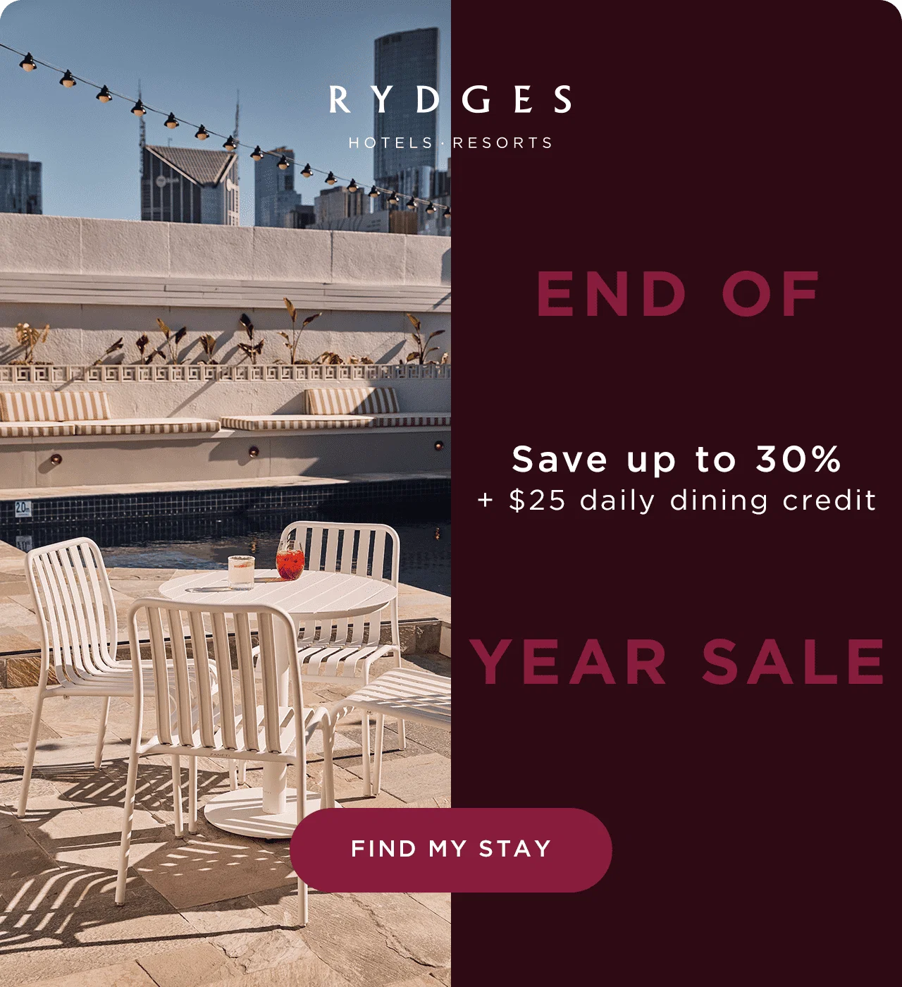 Rydges End of Year Sale