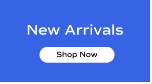 A blue background with white text says New Arrivals. Shop Now.