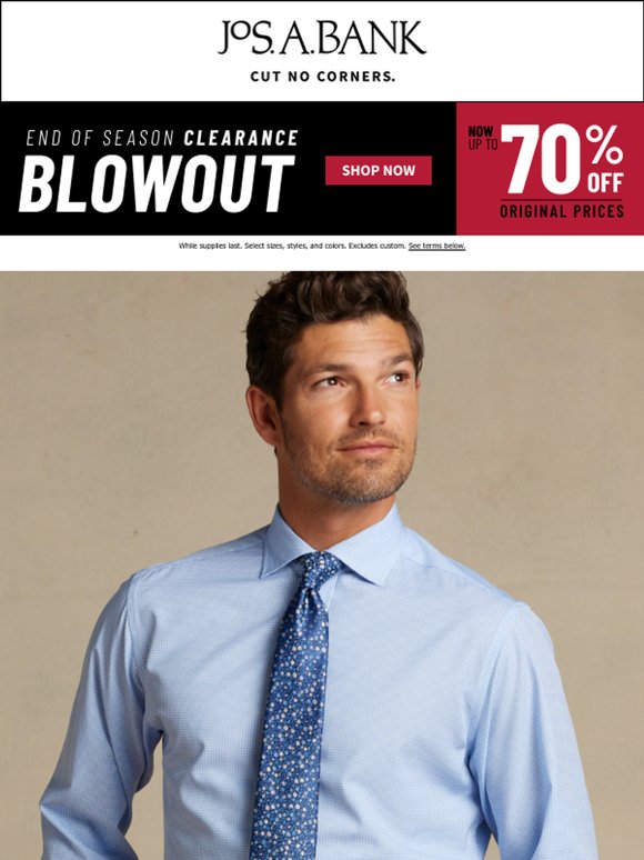 joseph a bank clearance ties