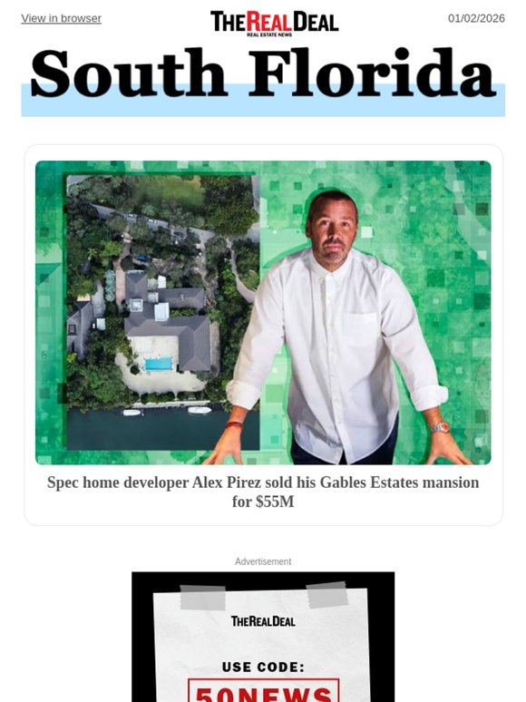 The Real Deal: Alex Pirez sells Gables Estates mansion for $55M; Lennar ...