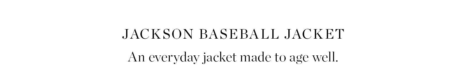 Jackson Baseball Jacket