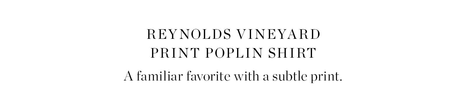 Reynolds Vineyard Print Poplin Shirt