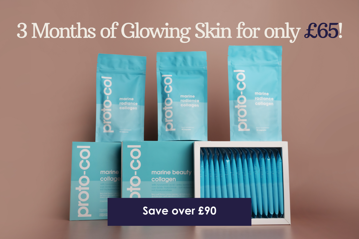 3 Months of Glowing skin for only £65! Save over £85 (£151.28 when sold separately)
