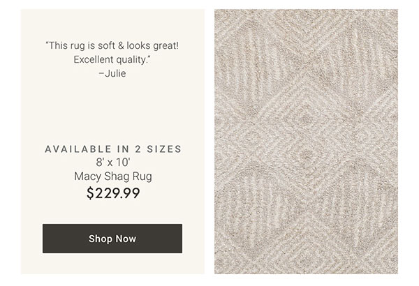Macy Shag Rug - Shop Now