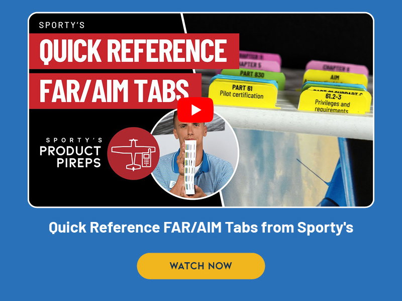 Quick Reference FAR/AIM Tabs from Sporty's