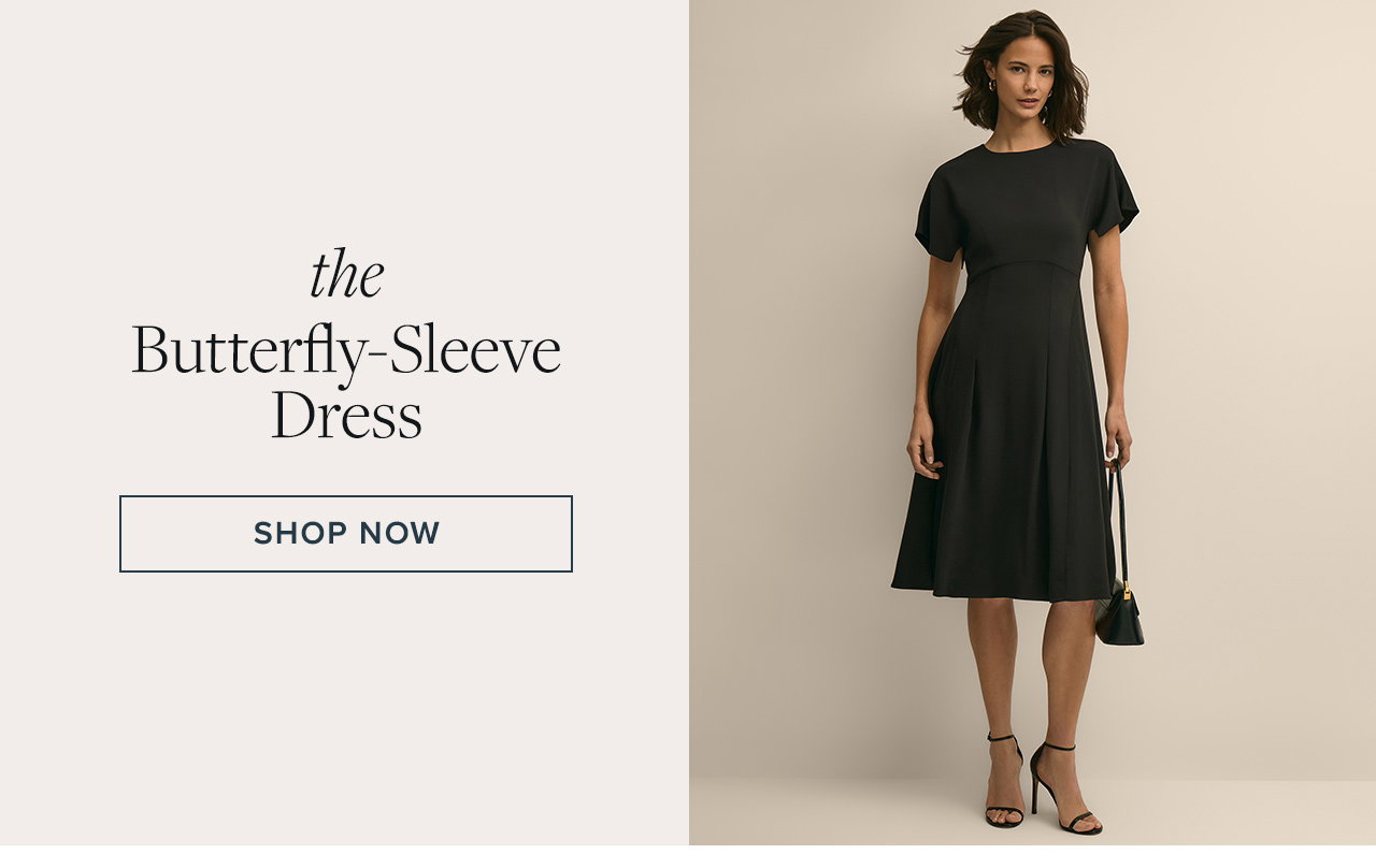 the Butterfly-Sleeve Dress | Shop Now