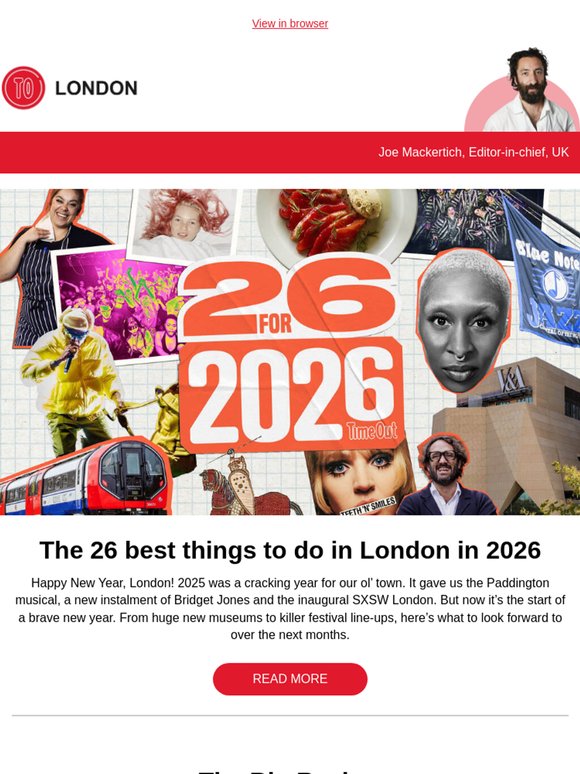 Time Out: The 26 best things to do in London in 2026 | Milled