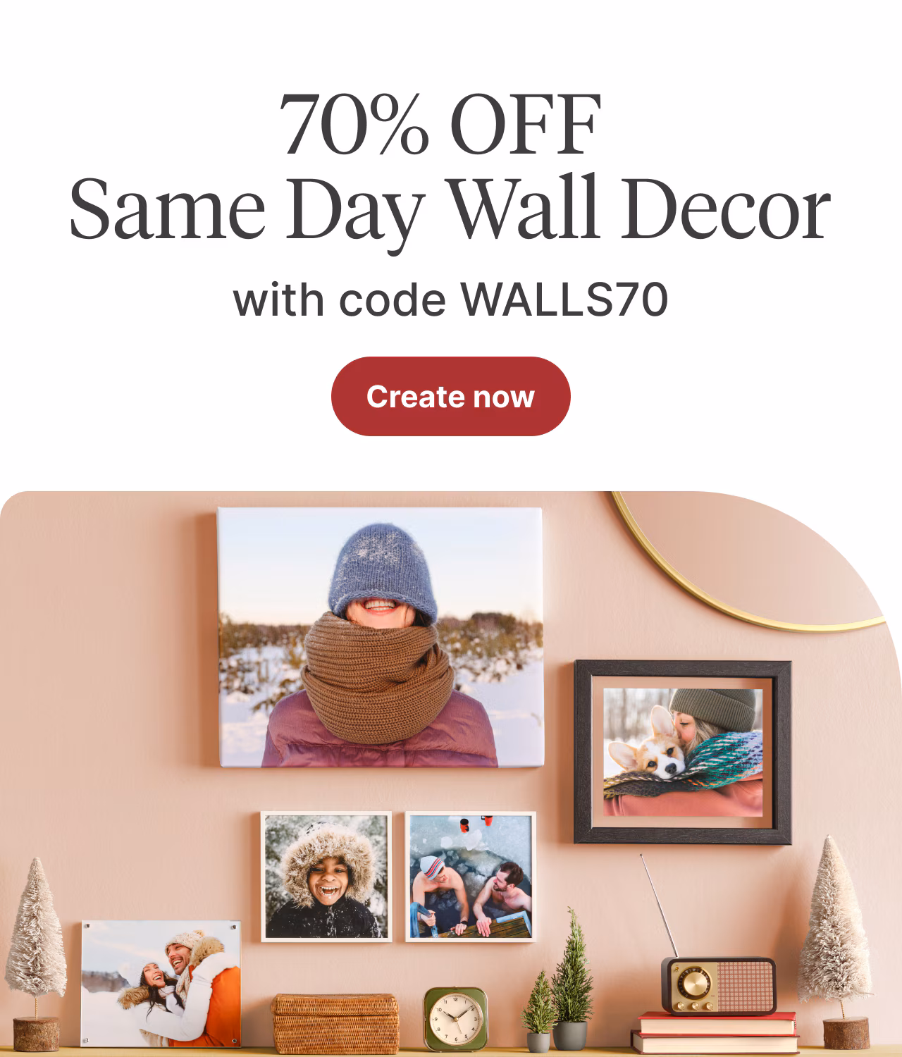 70% OFF same day wall